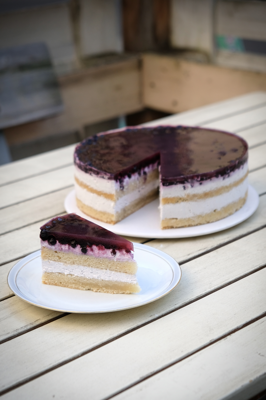 Lavendel Blaubeer Torte